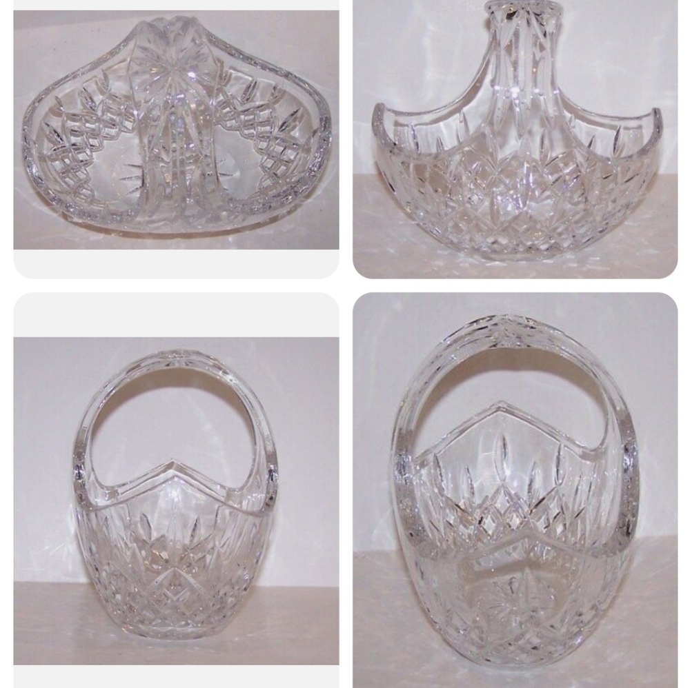 Waterford Lismore Crystal Basket - Picture 2 of 5